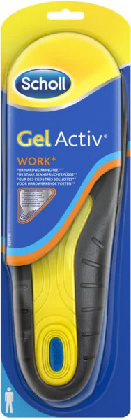 Scholl Voetzolen Gel Activ Work Man - 1 paar