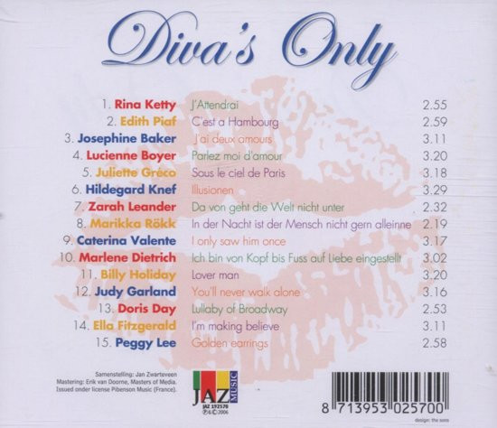 Diva S Only (CD)