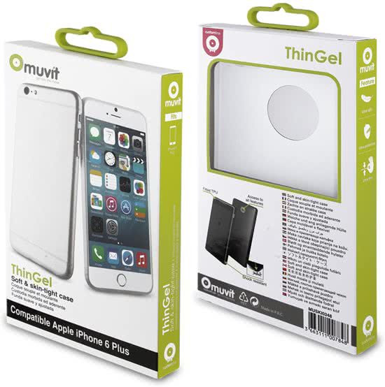 muvit iPhone 6 Plus ThinGel Case Transparent