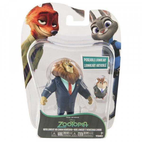Disney Zootropolis Movie - Character Packs Mayor Lionheart & Lemming Businessman