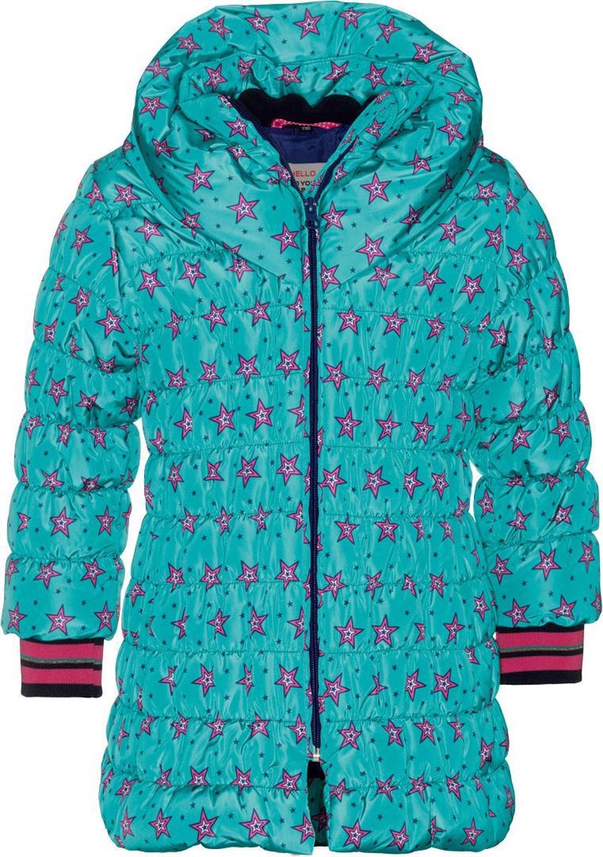 Mim-pi - Maat 104 - Meisjes - Turkoois met multicolor | Outlet