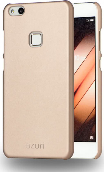 Azuri metallic cover met soft touch coating - goud - voor Huawei P10 Lite