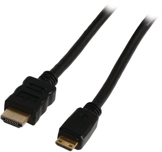 Valueline High Speed HDMI-kabel met ethernet HDMI-connector - HDMI mini-connector 1,50 m zwart