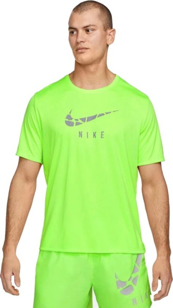 Nike Maat M Dri-Fit Run Division sportshirt heren donkergroen