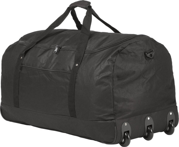 TravelZ Opvouwbare Wieltas - Reistas op wielen - 100 Liter - Lichtgewicht - Zwart