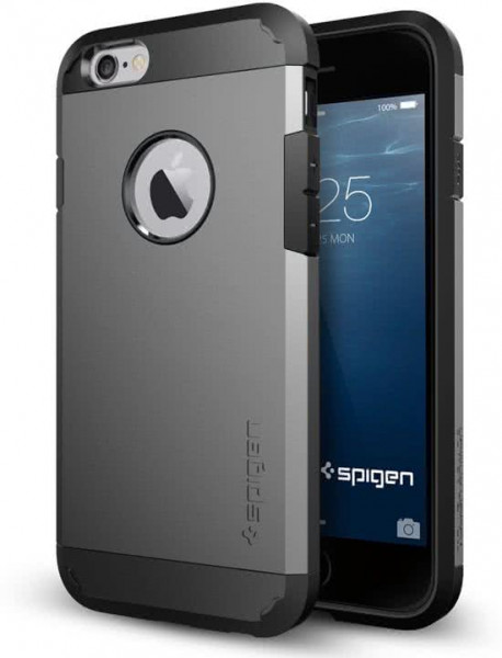 Spigen Tough Armor voor Apple iPhone 6/6s Back Cover - Grijs