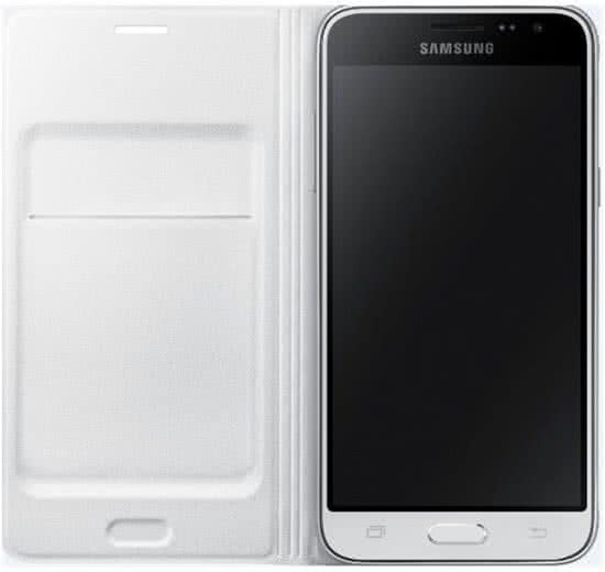Samsung flip wallet - wit - voor Samsung Galaxy J120 (J1 2016)