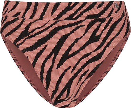 Beachlife - Maat 42 - Rose Zebra highwaist bikinibroekje - dames