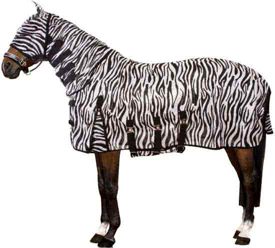 Imperial Riding Vliegen- UVdeken - Met Masker - Zebra - 155 cm