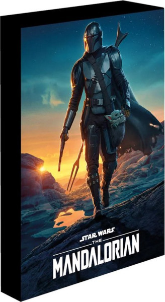 Star Wars: The Mandalorian (Nightfall) Light Up Canvas 30x40cm