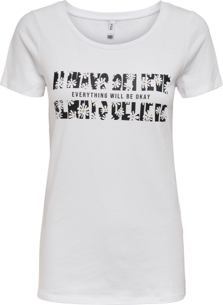 ONLY - Maat XS - ONLDINA S/S PRINT T-SHIRT JRS Dames T-shirt