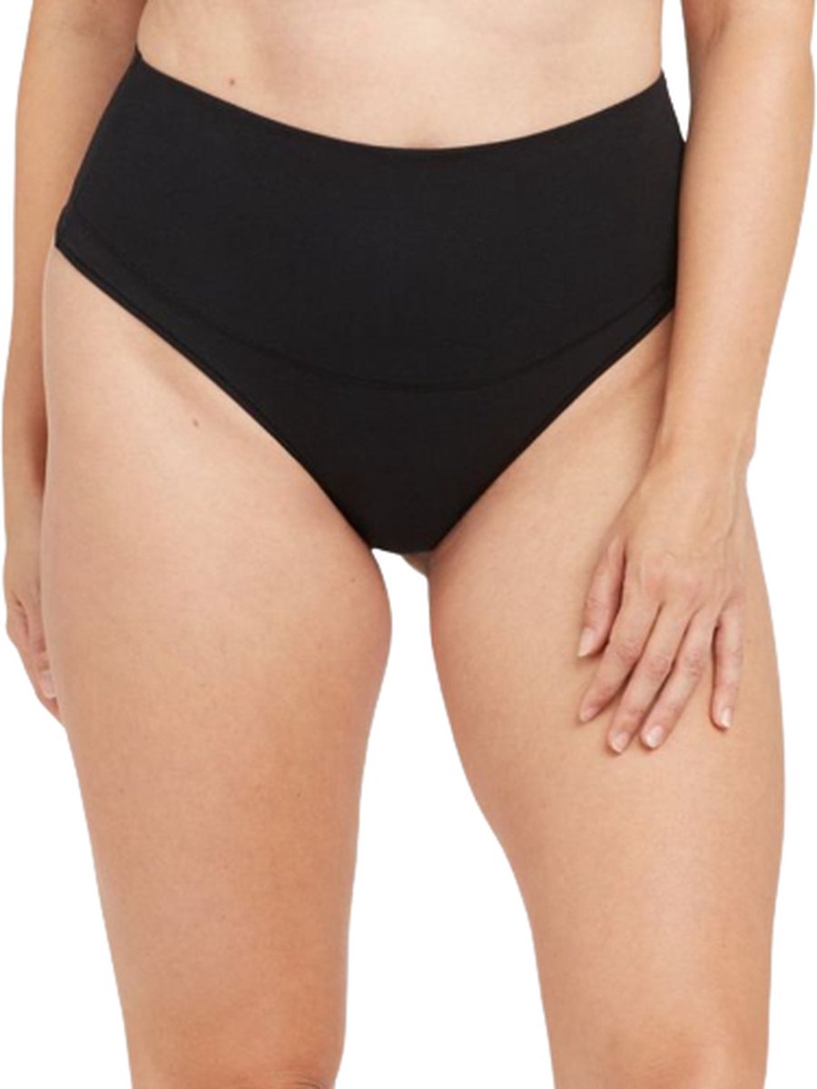 Spanx  Maat L - Cotton Comfort - String Dames Onderbroek Kleur Zwart