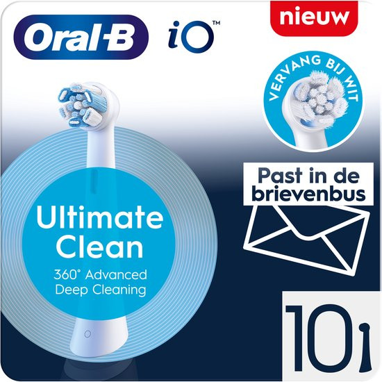 Oral-B iO Series Ultimate Clean - Originele opzetborstels - CrissCross borstelharen - 10 Stuks