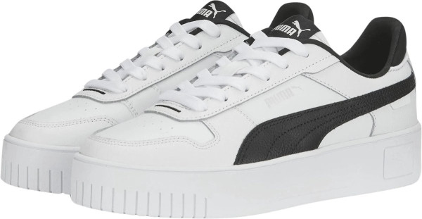 PUMA Carina Street - maat 40 - Dames Sneakers - Wit/Zwart