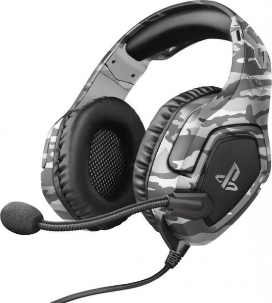 Trust GXT 488 Forze – Gaming Headset - Official Licensed - Geschikt voor PS4 & PS5 / Camo Grijs