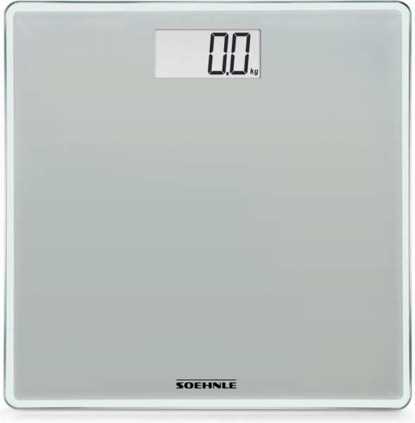 Soehnle personenweegschaal digitaal Style Sense Compact 200 - stone grey / grijs - tot 180 kg - incl