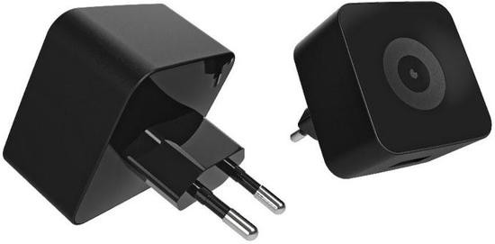 Muvit 220V USB head - 1 Amp - zwart - excl. USB kabel