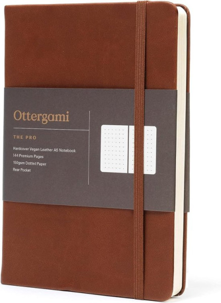 Notitieboek A5 - Notebook Journal met Puntjes - Hoogwaardig Dik Papier 150g/m² - 144 pagina’s - Bull