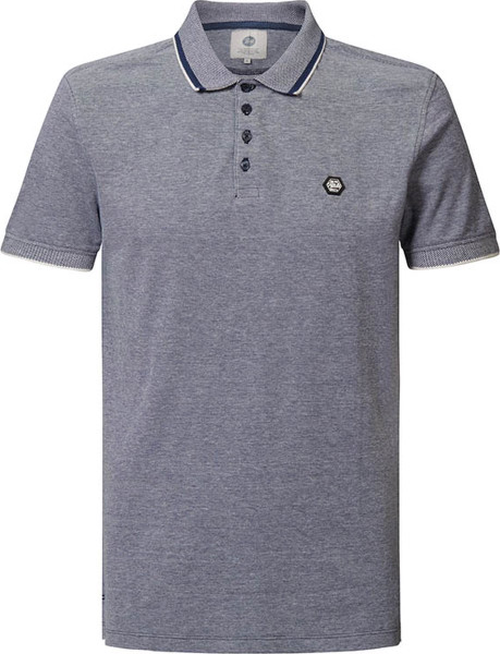 Petrol Industries - Maat L - Heren Sportieve Polo - Blauw