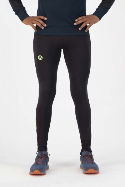 Rogelli Maat S Electro Hardloopbroek - Heren - Zwart, Donkerblauw, Fluor