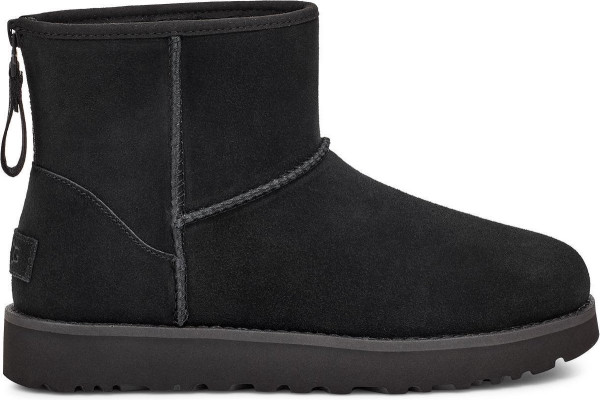 UGG - maat 37- Classic Mini Logo Zip Dames Laarzen - Black