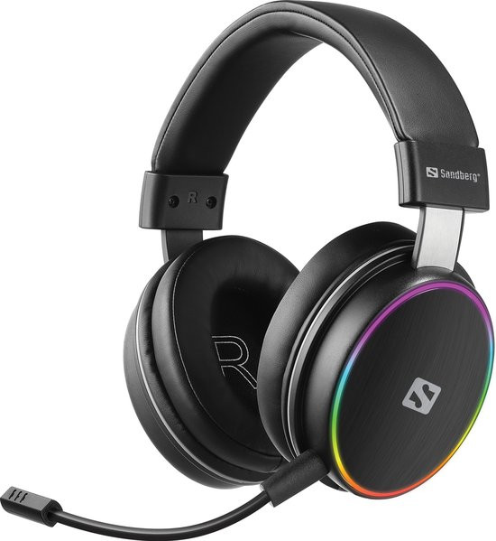 Sandberg - 126-42 HeroBlaster - Game headset - Draadloos - Zwart - RGB