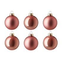 Glazen kerstbal (8cm) (set van 6)