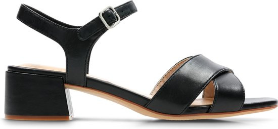 Clarks Sheer35 Strap - Maat 37.5 - Dames Sandalen - Black Leather