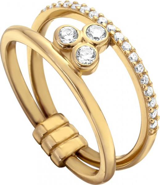 Esprit ESRG001912 Play Ring - Zilver - Goudkleurig - Maat 16.00