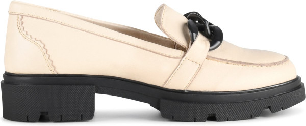 PS Poelman - 41 - SOPHIE Dames Loafers met ketting - Crème