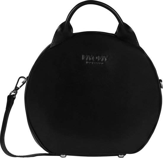 MYOMY My Boxy Bag Cookie Dames Schoudertas - Hunter Waxy Black