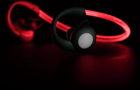 Demomodel- Boompods Sportbods Vision In-Ear Lichtgevende Sports Koptelefoon Rood