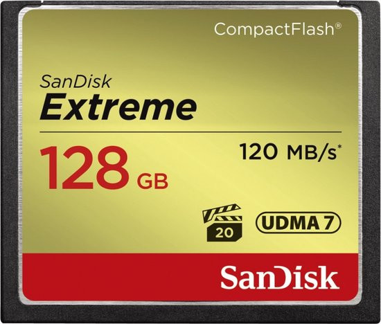 Sandisk CompactFlash Extreme 128GB (120/85)