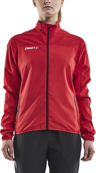 Craft Rush Wind Jacket Dames - XS - sportjas - rood - Vrouwen