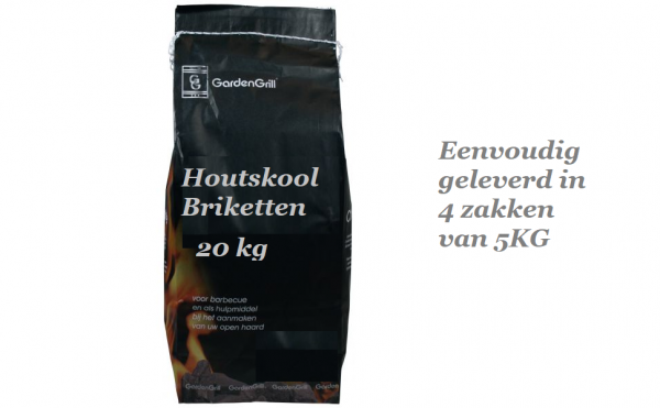 Garden Grill Houtskool Briketten 20KG