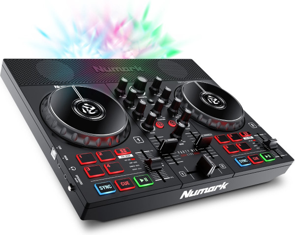 Numark Party Mix Live - DJ-controller / DJ-set met DJ-verlichting, DJ-luidsprekers en DJ-mixer voor