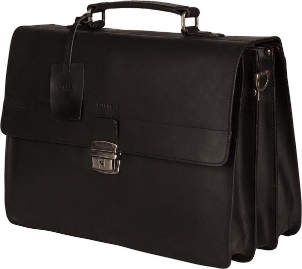 BURKELY Vintage Dean Briefcase Aktetas - 15 inch Laptoptas - Zwart