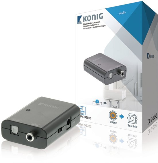 KNACO2500 Digitale audio-converter S/PDIF female - TosLink female
