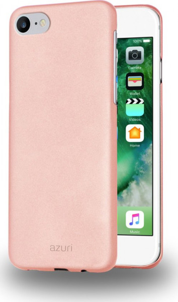 Azuri Metallic Cover - Goud Roze - iPhone 7 en iPhone 8