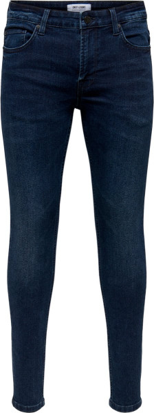 ONLY & SONS - Maat 36/34 - ONSWARP LIFE SKINNY BLUE BLACK PK 2360 Heren Jeans