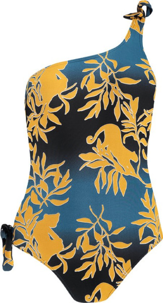 Barts Maat 42 Marilla One Shoulder One Piece old blue Dames Badpak
