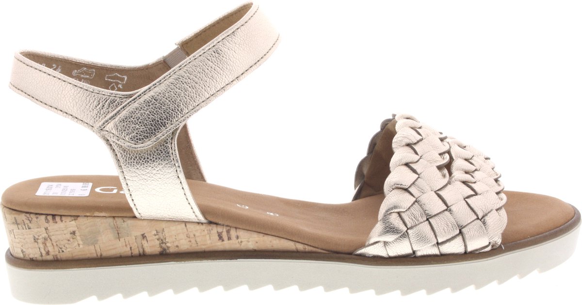 Gabor Maat 40 Sandalen goud Leer Dames DGM Outlet
