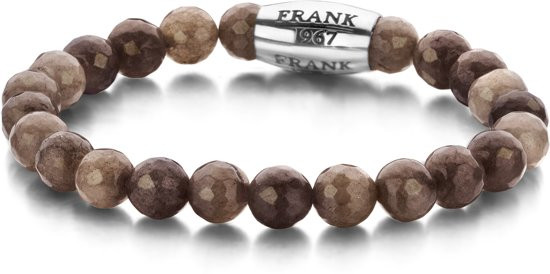 Frank 1967 7FB-0060 heren armband - Edelsteen - 20 cm