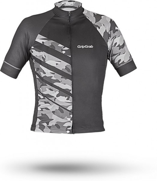 GripGrab Race Jersey Men's Fietsshirt - Grijs Camo - Maat XS