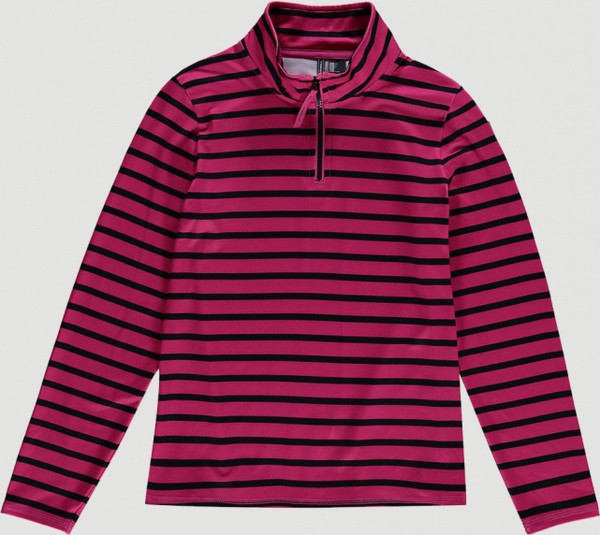 O'Neill - maat 152 - Fleece Vest Girls Stripe Half Zip Pink Aop W/ Black - Pink Aop W/ Black