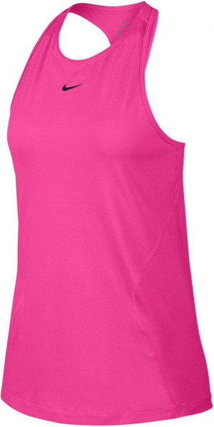 Nike Pro Tank All Over Mesh Sporttop Dames - Laser Fuchsia/(Black) - Maat L