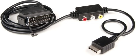 Speedlink Tracs Scart Video en Audio Cable - zwart - Ps3