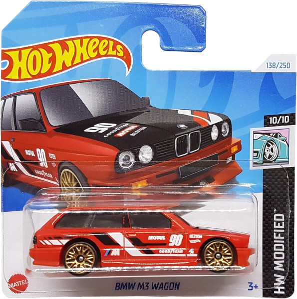 HOT WHEELS BMW M3 WAGON RACING RED 90 138/250 1:64 HW MODIFIED 10/10