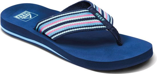 Reef - Maat 38,5 - Spring Woven Dames Slippers - Donkerblauw