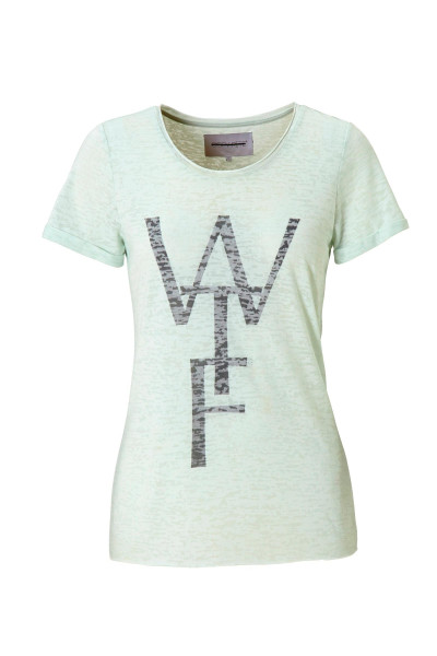 T-shirt dames blauw - WTF - mt XL